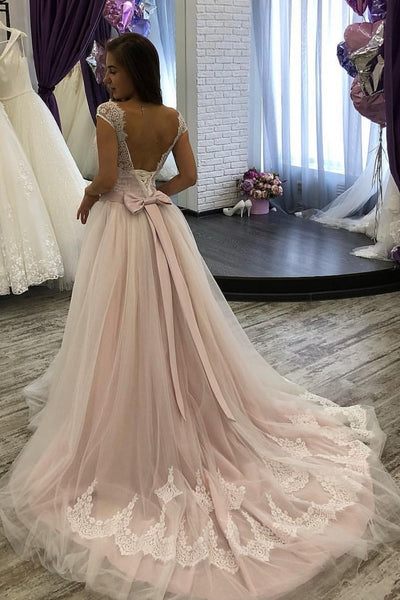 Blush Pink A-line Sweetheart Tulle Wedding Gowns,Bridal Dress,Wedding Dress  PW194