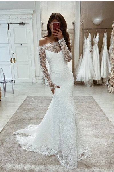 Beautiful Lace Floral Wedding Gown with Shoulder Straps – loveangeldress