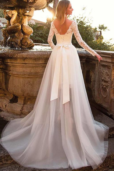 26 Best Detachable skirt wedding dress ideas