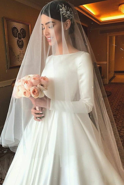 90 Inches Ivory Wedding Veil Chapel Length Cut Edge Veils