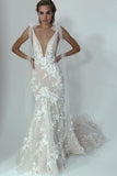 2025-v-neck-wedding-dresses-with-floral-lace-appliques-2