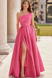 floor-length-one-shoulder-prom-dresses-with-pockets