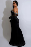 glamorous-velvet-black-pom-maxi-dress-with-rhinestone-bodice-1