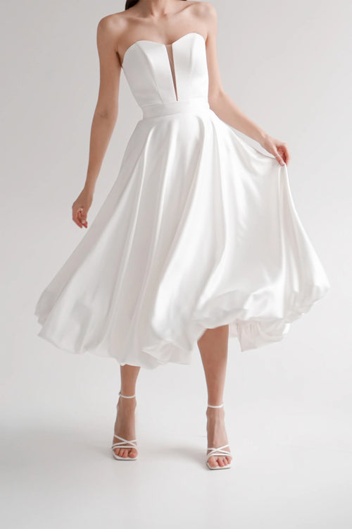 minimalist-a-line-wedding-gown-with-midi-length-skirt