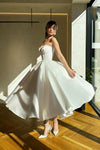  Analyzing image     ruched-sweetheart-short-wedding-dress-for-reception-3