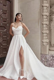 ruching-strapless-wedding-gown-with-side-split-2