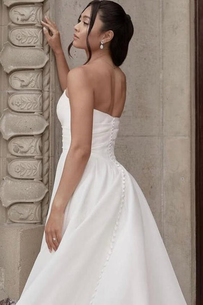 ruching-strapless-wedding-gown-with-side-split-3