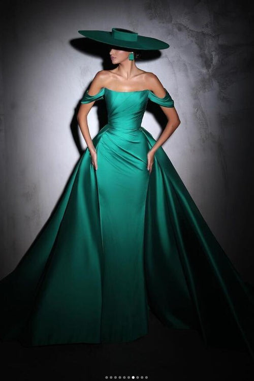 satin-green-prom-party-gown-with-off-the-shoulder-neckline