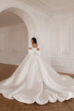 satin-long-train-wedding-gown-with-puff-sleeves-1