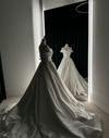 satin-ruching-wedding-dresses-with-off-the-shoulder-2