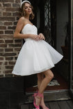 strapless-bride-short-wedding-dress-informal-style