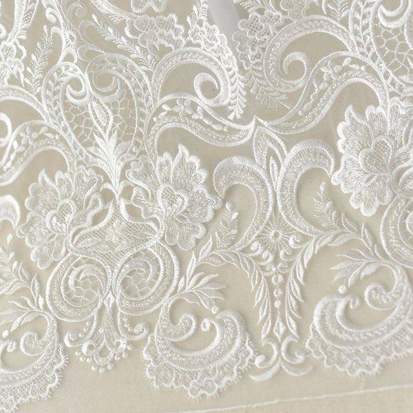 High-end Embroidery Lace Wedding Accessories Diy Clothing Dress Fabric –  loveangeldress