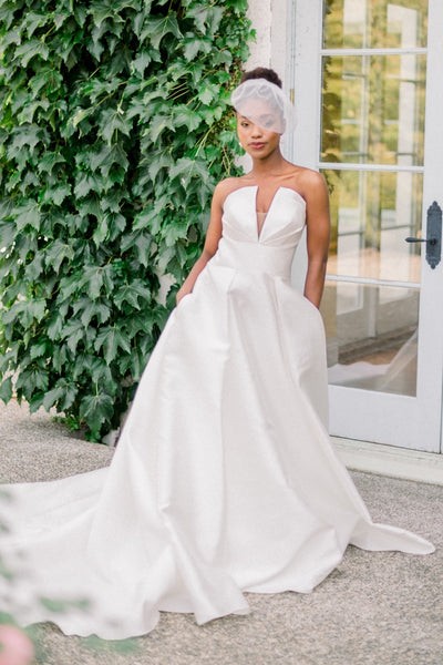 Strappy Back Simple Bride Dresses Online – loveangeldress