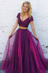 beaded-top-plum-two-piece-prom-dresses-with-short-sleeves