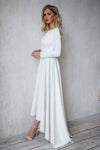 boat-neck-long-sleeve-high-low-wedding-dress-2020