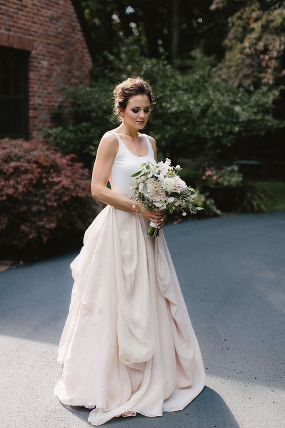 Floral Wedding Dresses: 39 Magical Looks + Faqs  Wedding dresses with  flowers, Colored wedding dresses, Floral wedding dress