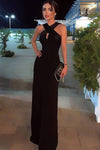    floor-length-black-prom-dresses-with-crossed-neckline