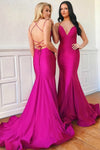 fuchsia-mermaid-long-evening-dresses-with-lace-up-back