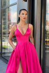 fuchsia-satin-long-prom-dresses-with-wide-waistband-1