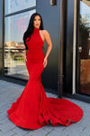 halter-red-mermaid-evening-gowns-with-ruffles-backless