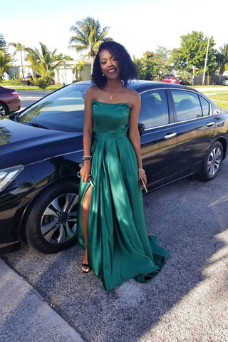 Hunter green ball on sale gown