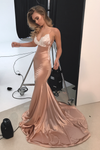 mermaid-prom-gown-with-ivory-lace-champagne-elastic-satin-skirt