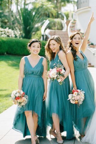 Mint Green Tulle Bridesmaid Lace Dress for Wedding Party – loveangeldress