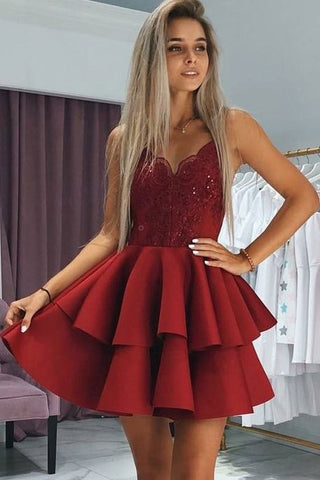 Buy LACY RED BANDEAU DRESS WITH STOCKINGS for Women Online in India