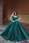 ruched-off-the-shoulder-satin-prom-dresses-online