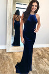 sapphire-velvet-open-back-long-prom-dresses-with-square-neckline