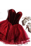 sweetheart-velvet-burgundy-homecoming-gown-with-tulle-skirt