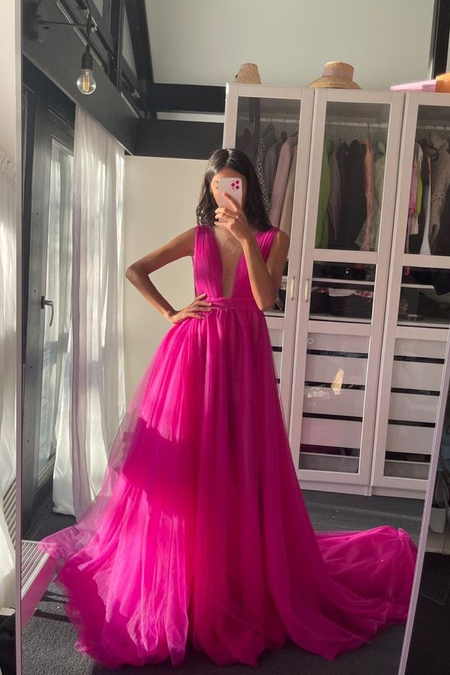 Plunging Sweetheart Burgundy Prom Gowns with High Thigh Slit