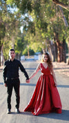 v-neck-satin-red-long-evening-dresses-with-pockets-1