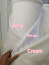 White Satin Mermaid Wedding Gown with Boat Neckline