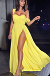 yellow-chiffon-prom-dress-with-asymmetric-straps